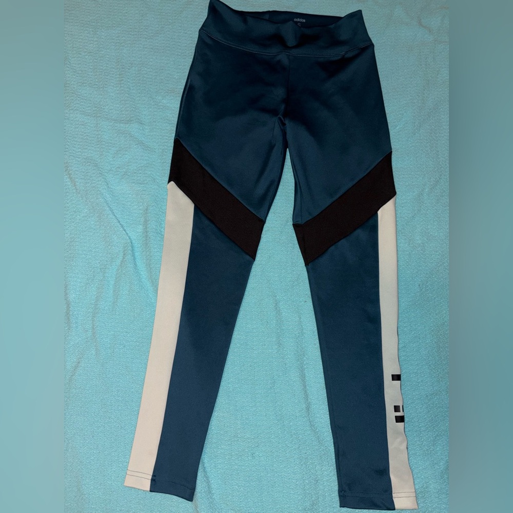 adidas Teal and Black Leggings